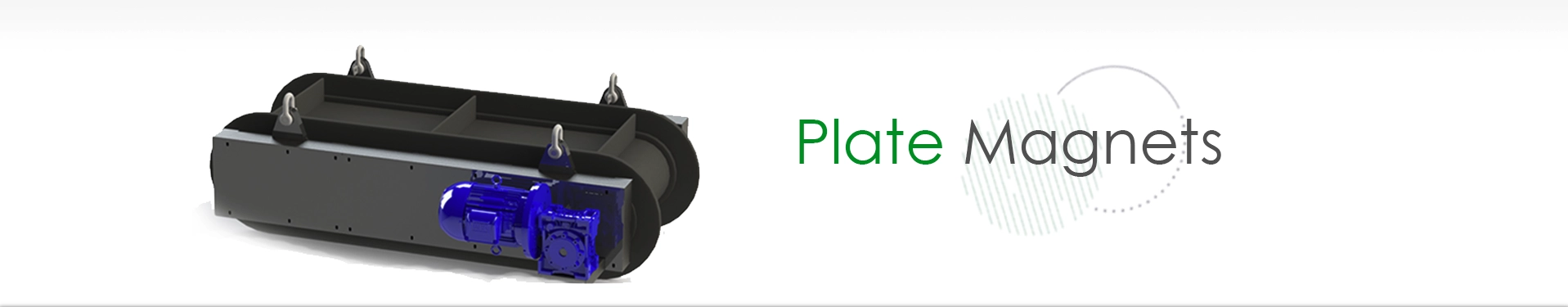 Plate magnets and crossbelt separators