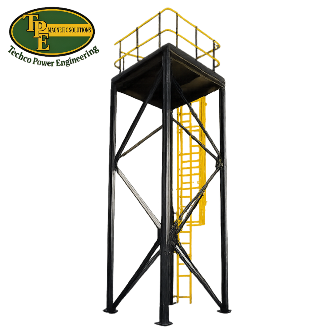 Fabrication - platform complete with cat ladder and railings