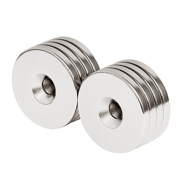 Rare Earth (Neodymium) Countersunk Ring Magnets